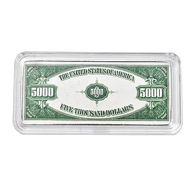 Kundan 999.9 Fine Signature Silver Currency Bullion Bar 50 Grams
