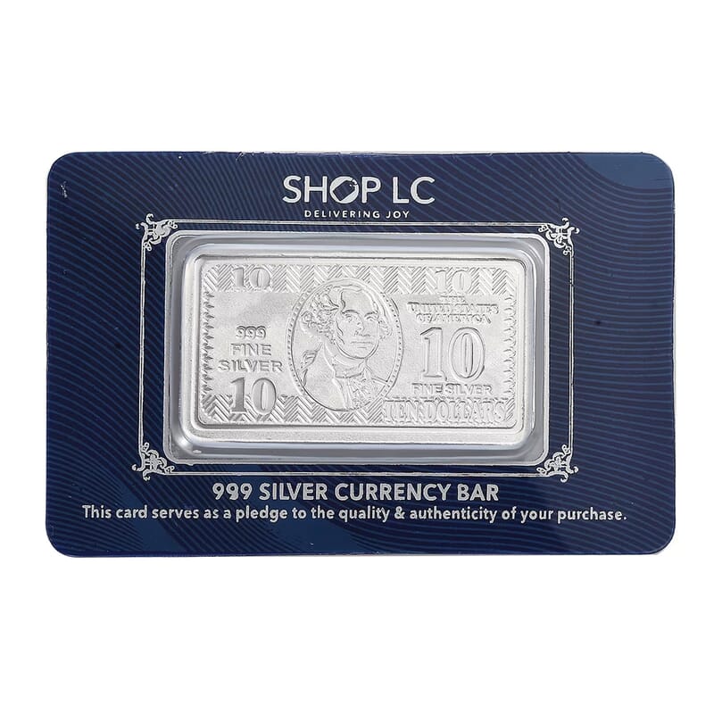 Kundan 999.9 Fine Silver Bullion Currency Bar 10 Grams