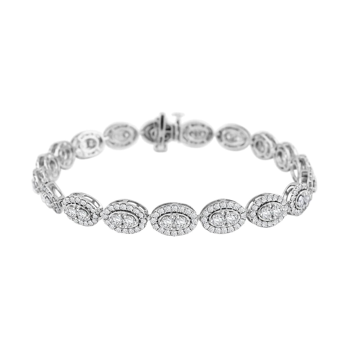 Verigold Diamond 6.12 ctw Bracelet in 10K White Gold (7.50 In) 10.50 Grams image number 0