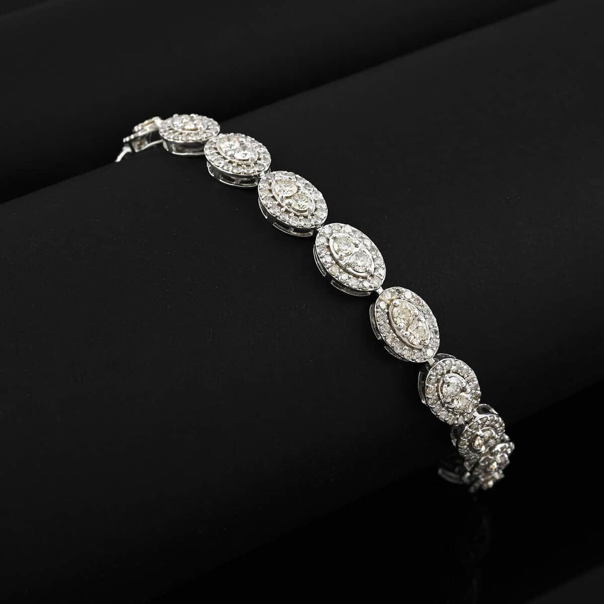 Verigold Diamond 6.12 ctw Bracelet in 10K White Gold (7.50 In) 10.50 Grams image number 1