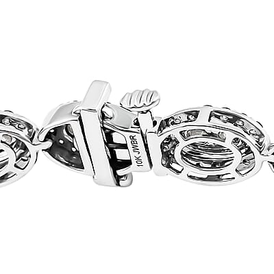 Verigold Diamond 6.12 ctw Bracelet in 10K White Gold (7.50 In) 10.50 Grams