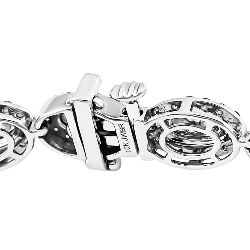 Verigold Diamond 6.12 ctw Bracelet in 10K White Gold (7.50 In) 10.50 Grams
