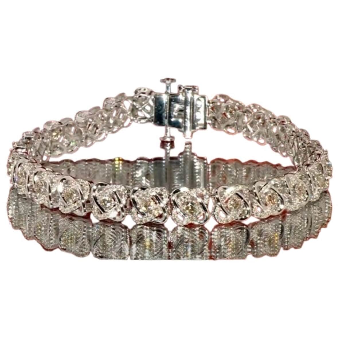 Verigold Diamond 3.04 ctw Bracelet in 10K White Gold (7.50 In) 13.25 Grams image number 0