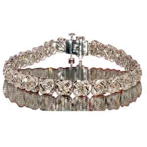 Verigold Diamond 3.04 ctw Bracelet in 10K White Gold (7.50 In) 13.25 Grams