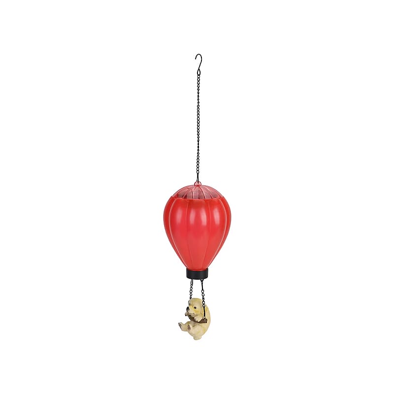 Red Solar Hot Air Balloon Windchime