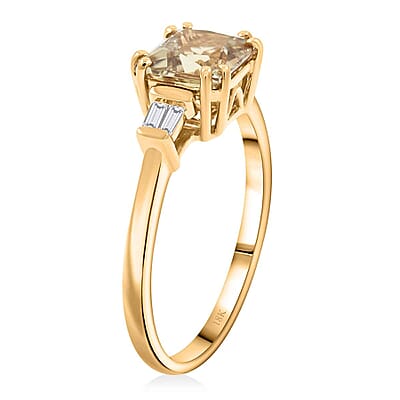 Iliana AAA Turkizite and G-H SI Diamond 2.10 ctw Ring in 18K Yellow Gold (Size 10.0)