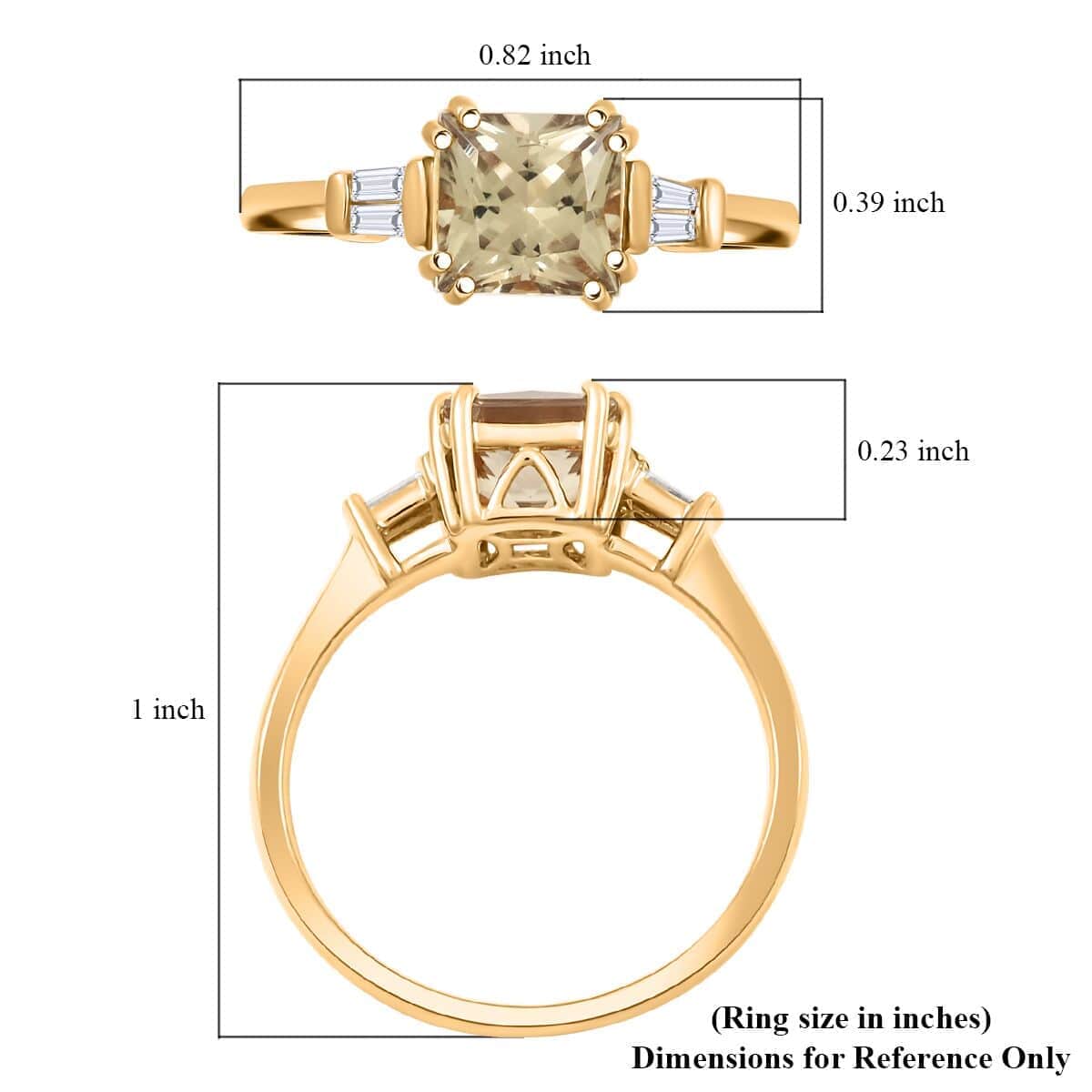 Iliana 18K Yellow Gold AAA Turkizite, Diamond (G-H, SI) Ring (Size 9.5) 2.10 ctw image number 5