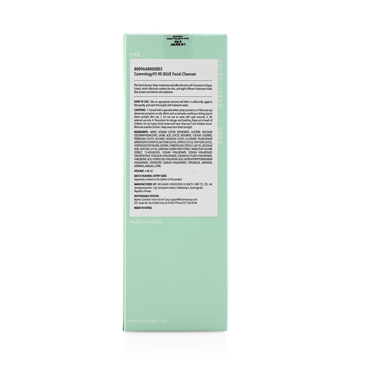 Carenology95 Blue Facial Cleanser 120ml image number 5