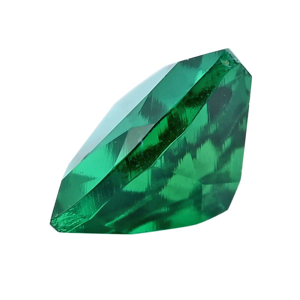 AAAA Lab Grown Emerald (Trillion 7 mm) 1.00 ctw image number 1