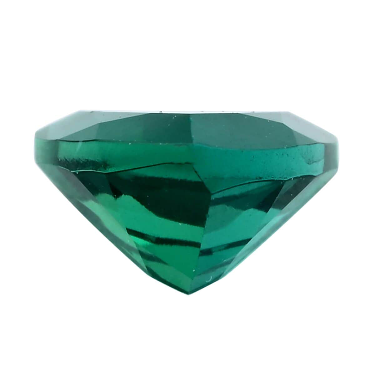 AAAA Lab Grown Emerald (Trillion 7 mm) 1.00 ctw image number 2