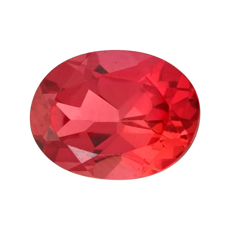 Luxuriant Lab Grown AAAA Padparadscha Sapphire (Oval 8x6 mm) 1.50 ctw