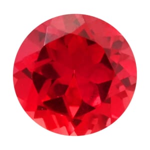 Luxuriant Lab Grown AAAA Padparadscha Sapphire (Rnd 7 mm) 1.50 ctw