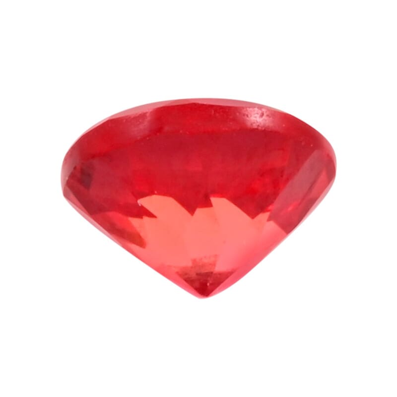 Luxuriant Lab Grown AAAA Padparadscha Sapphire (Rnd 7 mm) 1.50 ctw