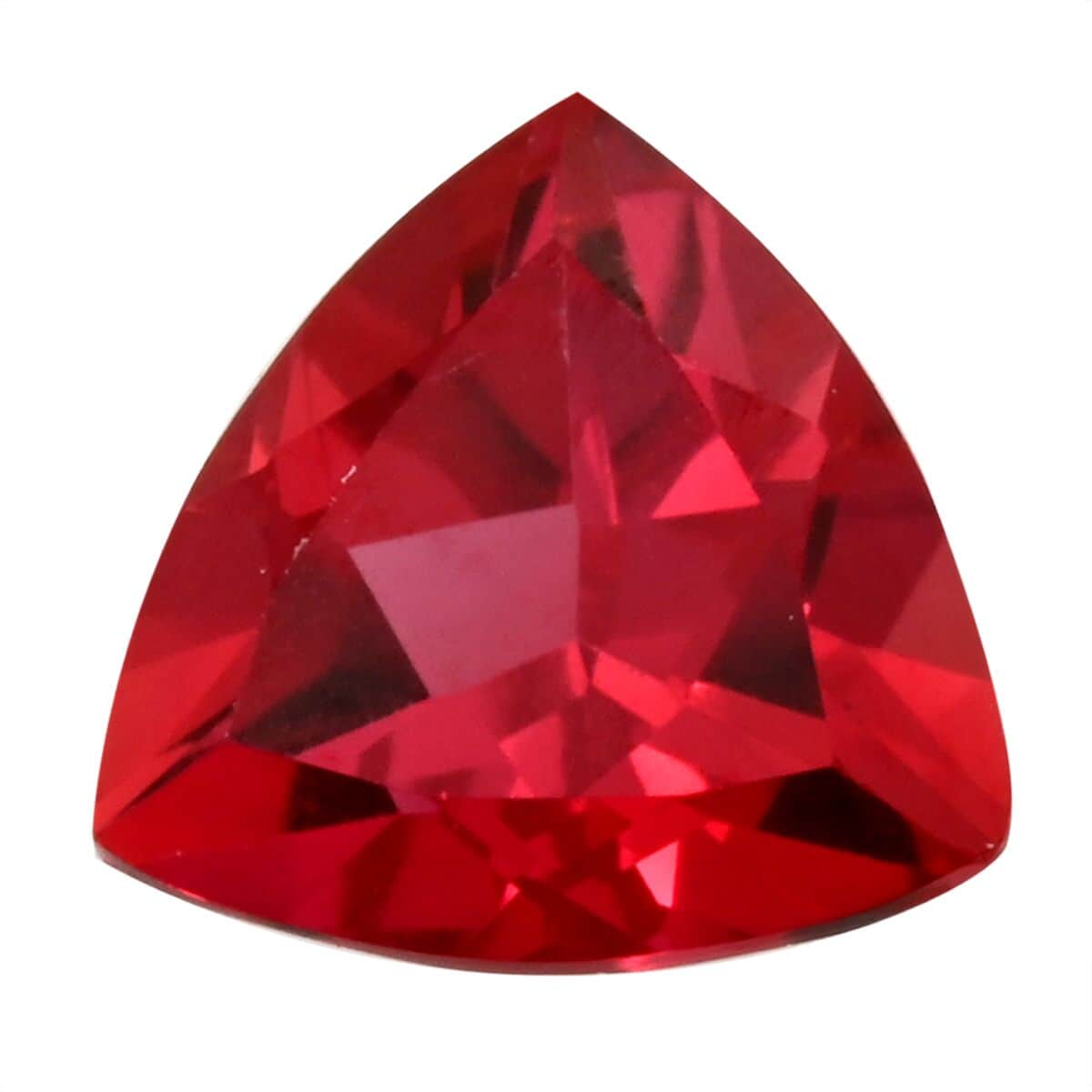 Luxuriant Lab Grown AAAA Padparadscha Sapphire (Trl 7 mm) 1.50 ctw image number 0