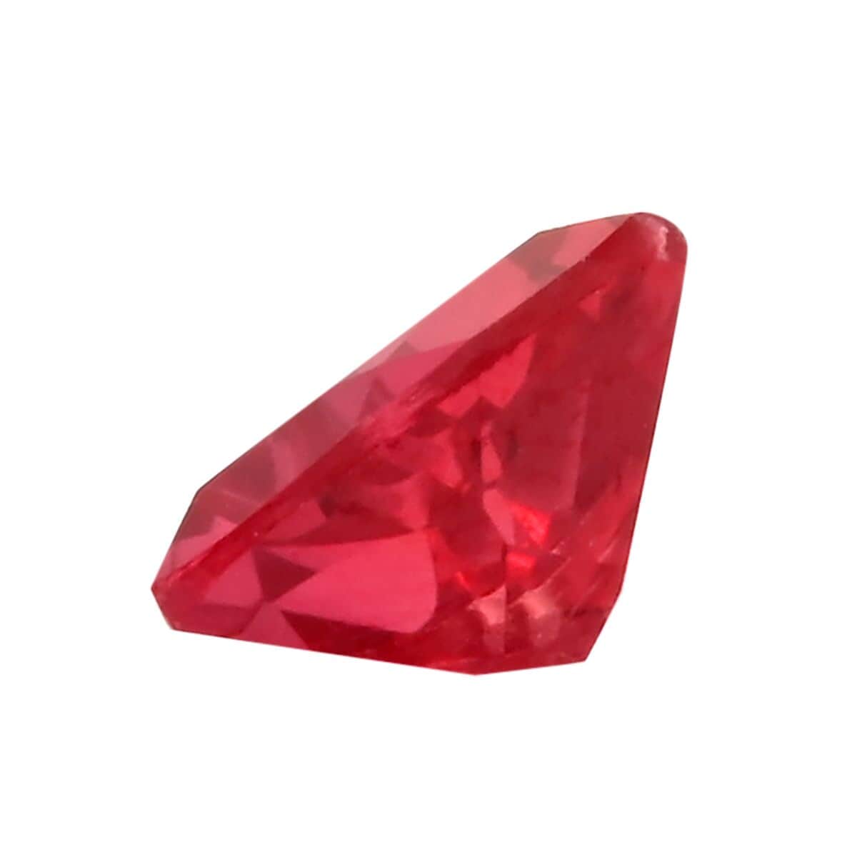 Luxuriant Lab Grown AAAA Padparadscha Sapphire (Trl 7 mm) 1.50 ctw image number 1