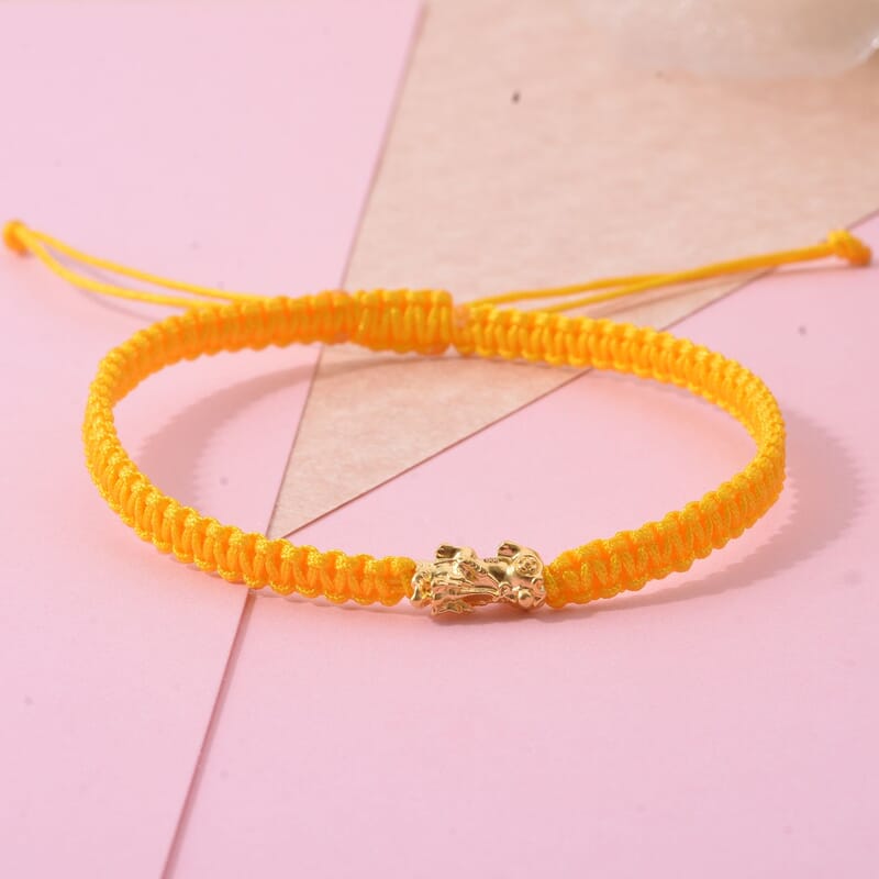 Pixiu Bracelet in 24K Yellow Gold (7.00 In) 0.10 Grams
