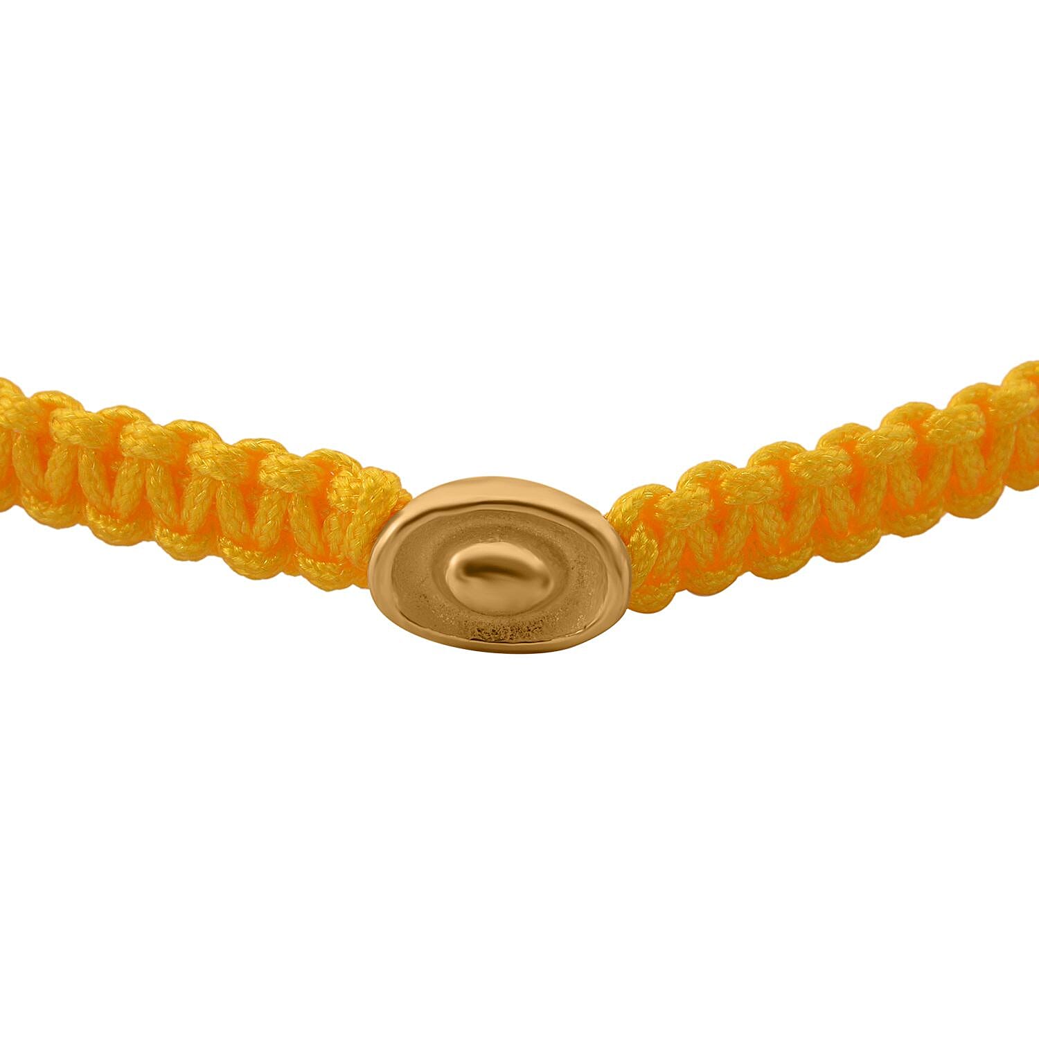 24K Yellow Gold Kim Tung Bracelet in Yellow Cord Adjustable (0.10 g)