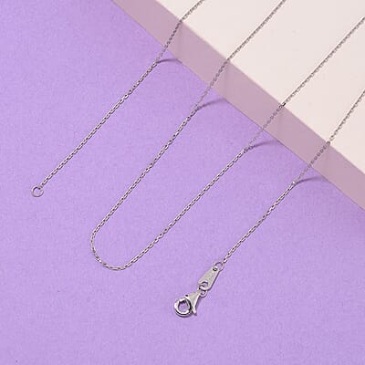 0.76mm Clip Chain Necklace in 950 Platinum 2.10 Grams 20 Inches