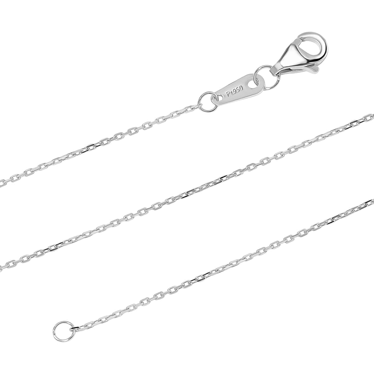 0.76mm Clip Chain Necklace in 950 Platinum 2.10 Grams 20 Inches image number 2