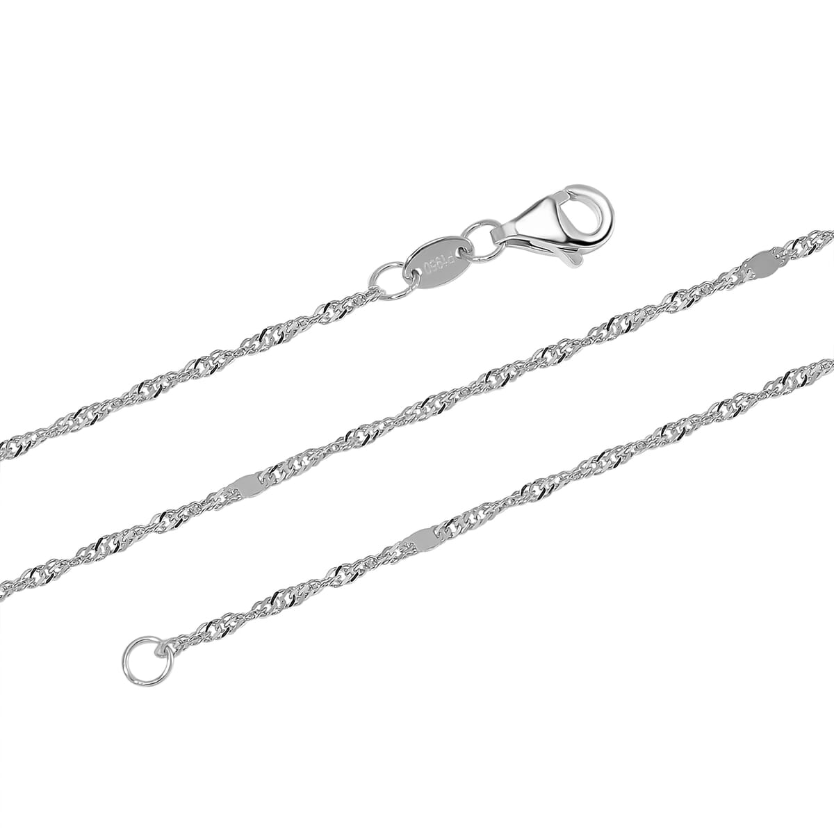 950 Platinum Chain Necklace 3.10 Grams 20 Inches image number 2