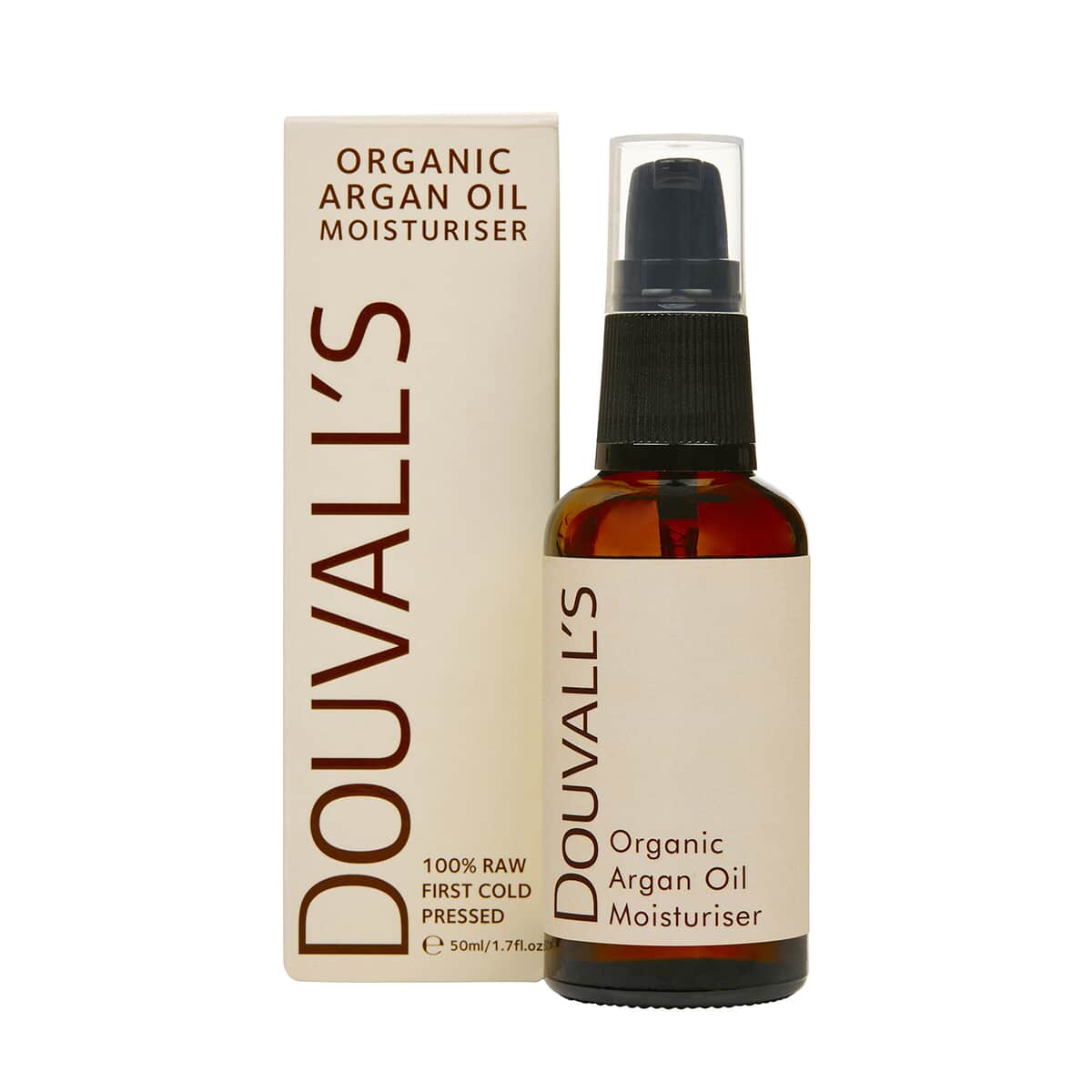 Douvalls Organic 100% Raw Cold Pressed Argan Oil Moisturiser 1.7oz image number 0