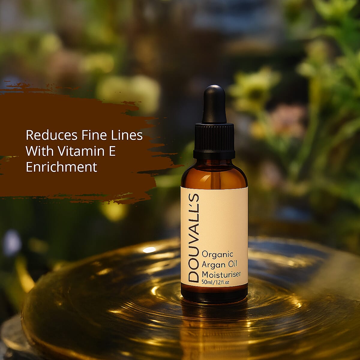 Douvalls Organic 100% Raw Cold Pressed Argan Oil Moisturiser (1.7oz) image number 4