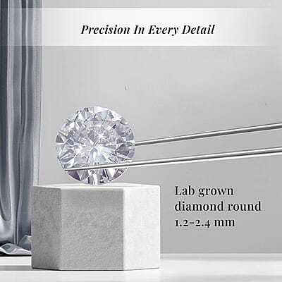 Luxuriant Lab Grown Diamond SI 0.35 ctw Ring in Rhodium Over Sterling Silver (Size 10.0)