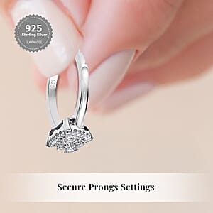 Luxuriant Lab Grown Diamond SI 0.35 ctw Ring in Rhodium Over Sterling Silver (Size 8.0)