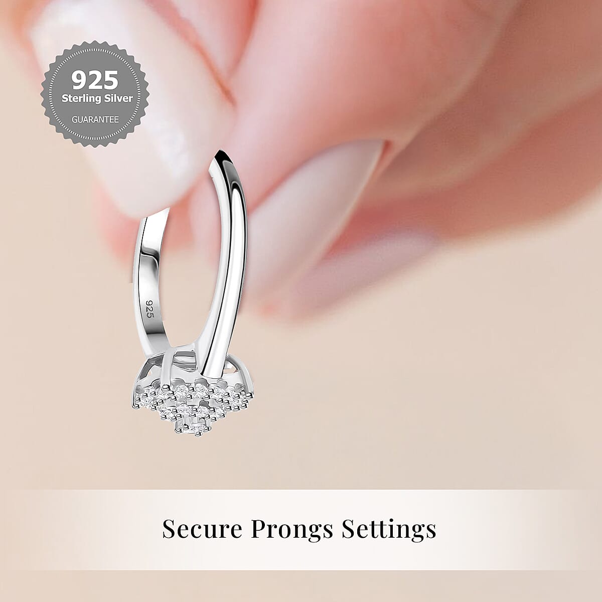 Luxuriant Lab Grown Diamond SI 0.35 ctw Ring in Rhodium Over Sterling Silver (Size 9.0) image number 2