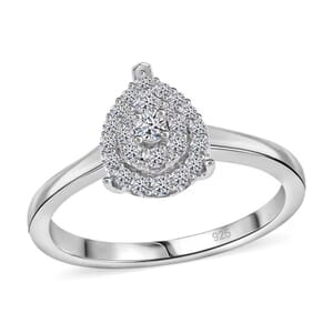 Luxuriant Lab Grown Diamond SI 0.35 ctw Ring in Rhodium Over Sterling Silver (Size 6.0)