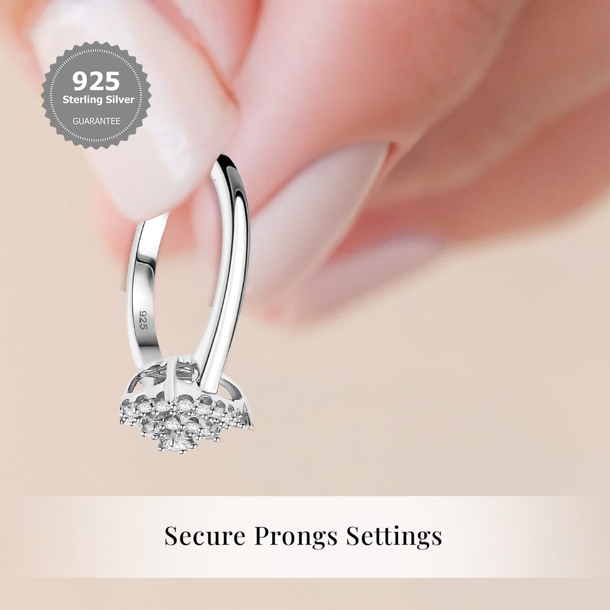 Luxuriant Lab Grown Diamond SI 0.35 ctw Ring in Rhodium Over Sterling Silver (Size 6.0) image number 2