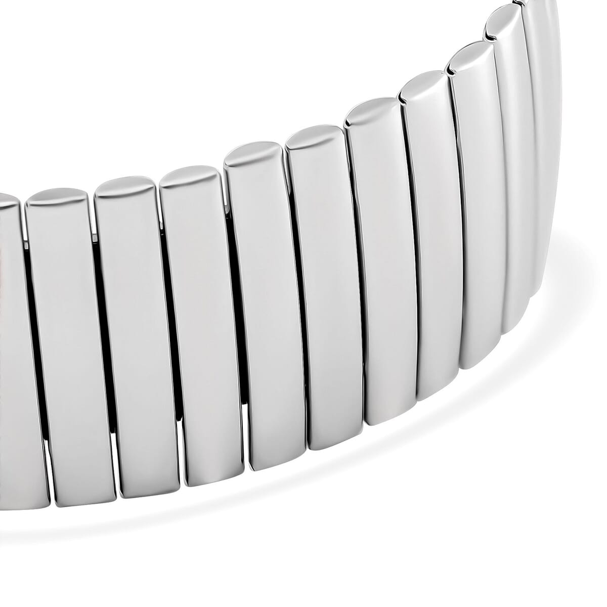 Herringbone Chain Bracelet in Stainless Steel (7.5-8.0In) image number 2