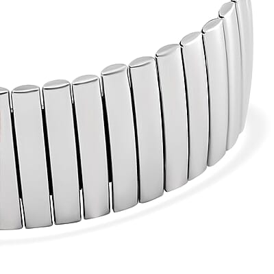 Herringbone Chain Bracelet in Stainless Steel (7.5-8.0In)