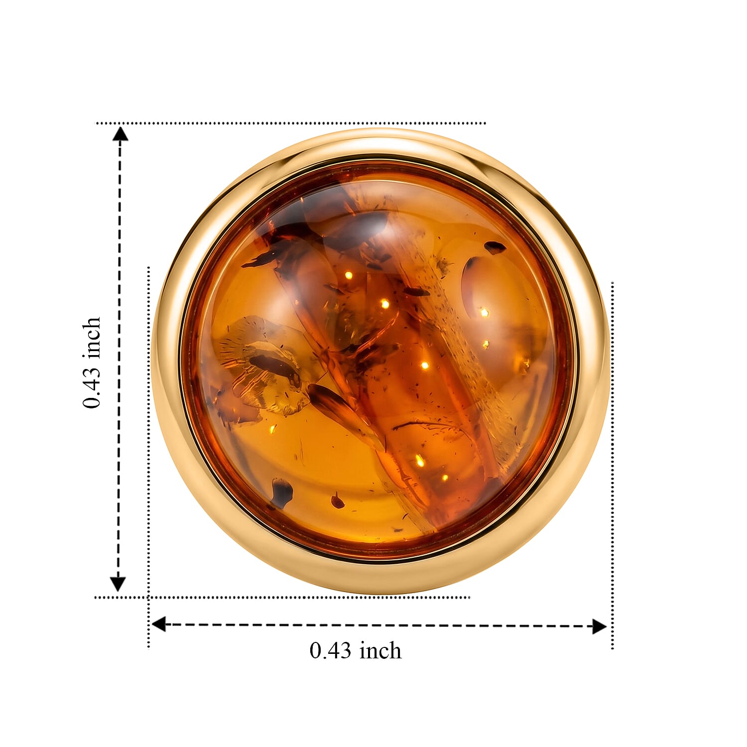 Baltic Amber Fashion Earrings in Sterling Silver