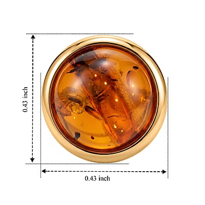 Baltic Amber Fashion Earrings in Sterling Silver