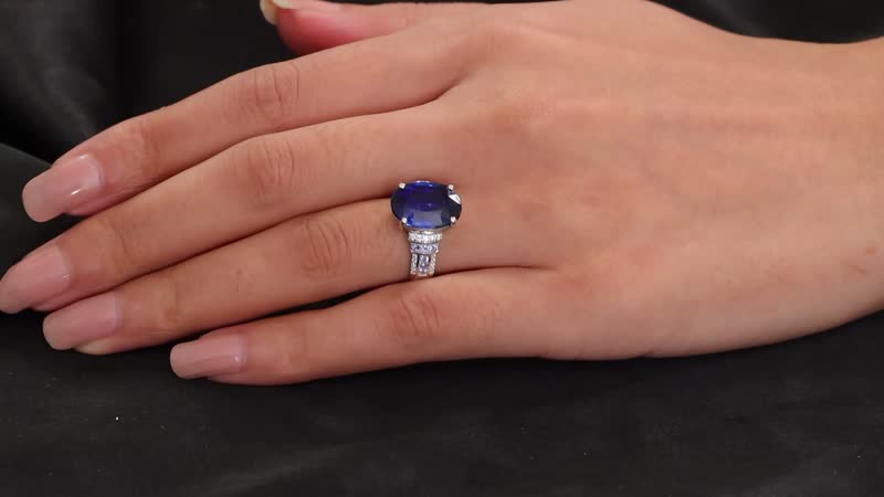 Kashmir Kyanite, Multi Gemstone Ring in Rhodium Over Sterling Silver (Size 10.0) 8.35 ctw