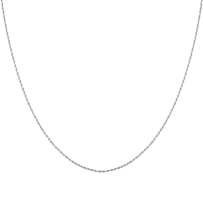 Rope Chain Necklace in Sterling Silver 20 Inches 3.0 Grams