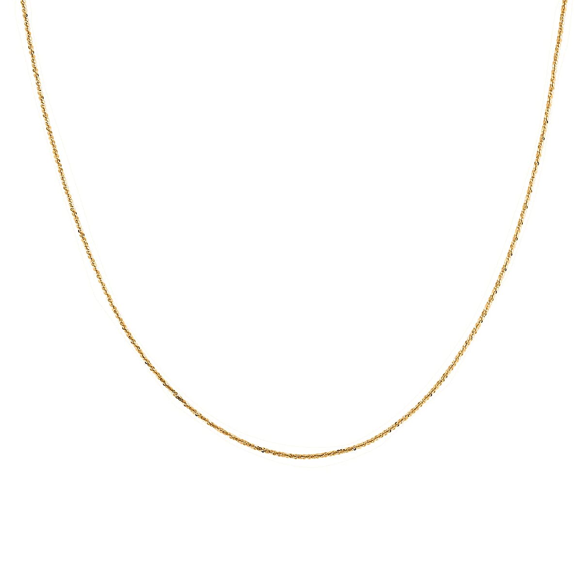 3.60mm Margarita Link Chain Necklace in 14K Yellow Gold Over Sterling Silver 6 Grams 18 Inches image number 2