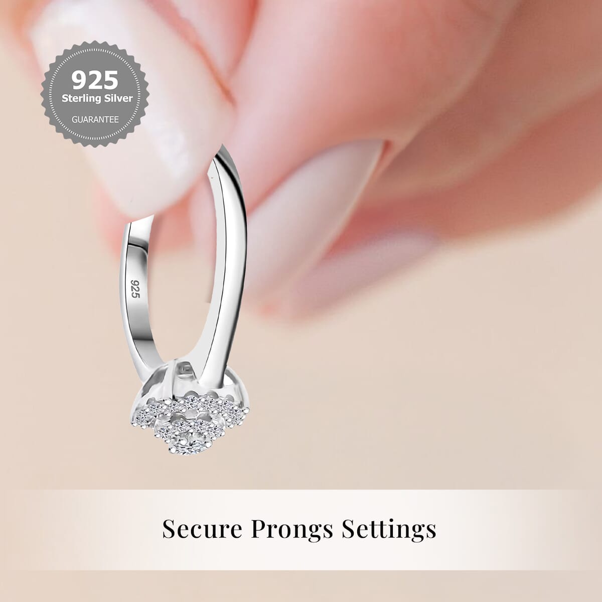 Luxuriant Lab Grown Diamond SI 0.35 ctw Ring in Rhodium Over Sterling Silver (Size 6.0) image number 2