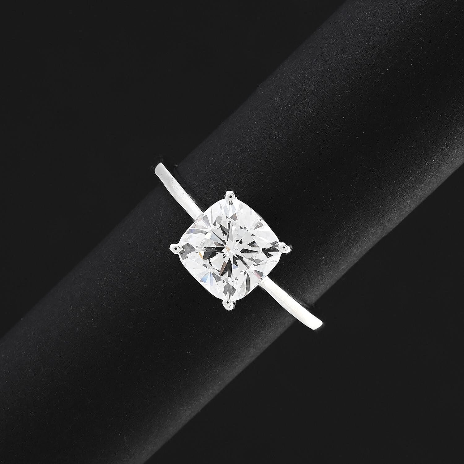 SGL Certified Luxuriant Lab Grown Diamond G-H VS 2.00 ctw Solitaire Ring in 950 Platinum (Size 7.5)