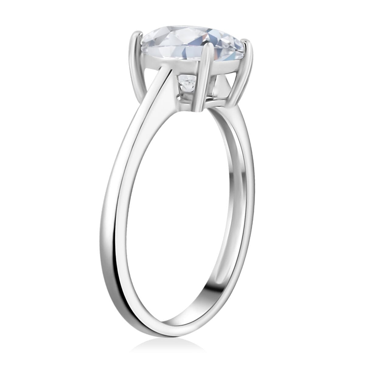 SGL Certified 950 Platinum Luxuriant Lab Grown Diamond (G-H, VS) Solitaire Ring (Size 10.0) 2.00 ctw image number 3