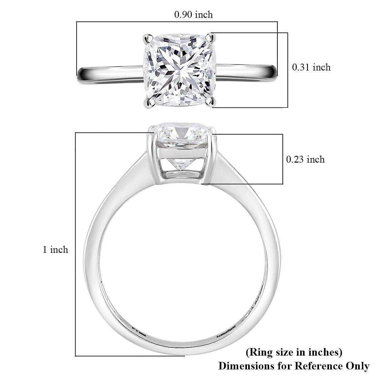 SGL Certified Luxuriant Lab Grown Diamond G-H VS 2.00 ctw Solitaire Ring in 950 Platinum (Size 8.5)