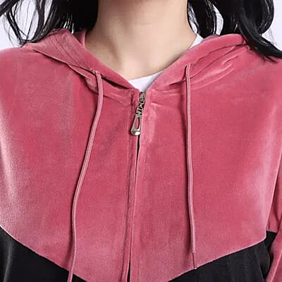 Lee Hanton 2 Piece Color Block Valour Set- Black and Rose - M