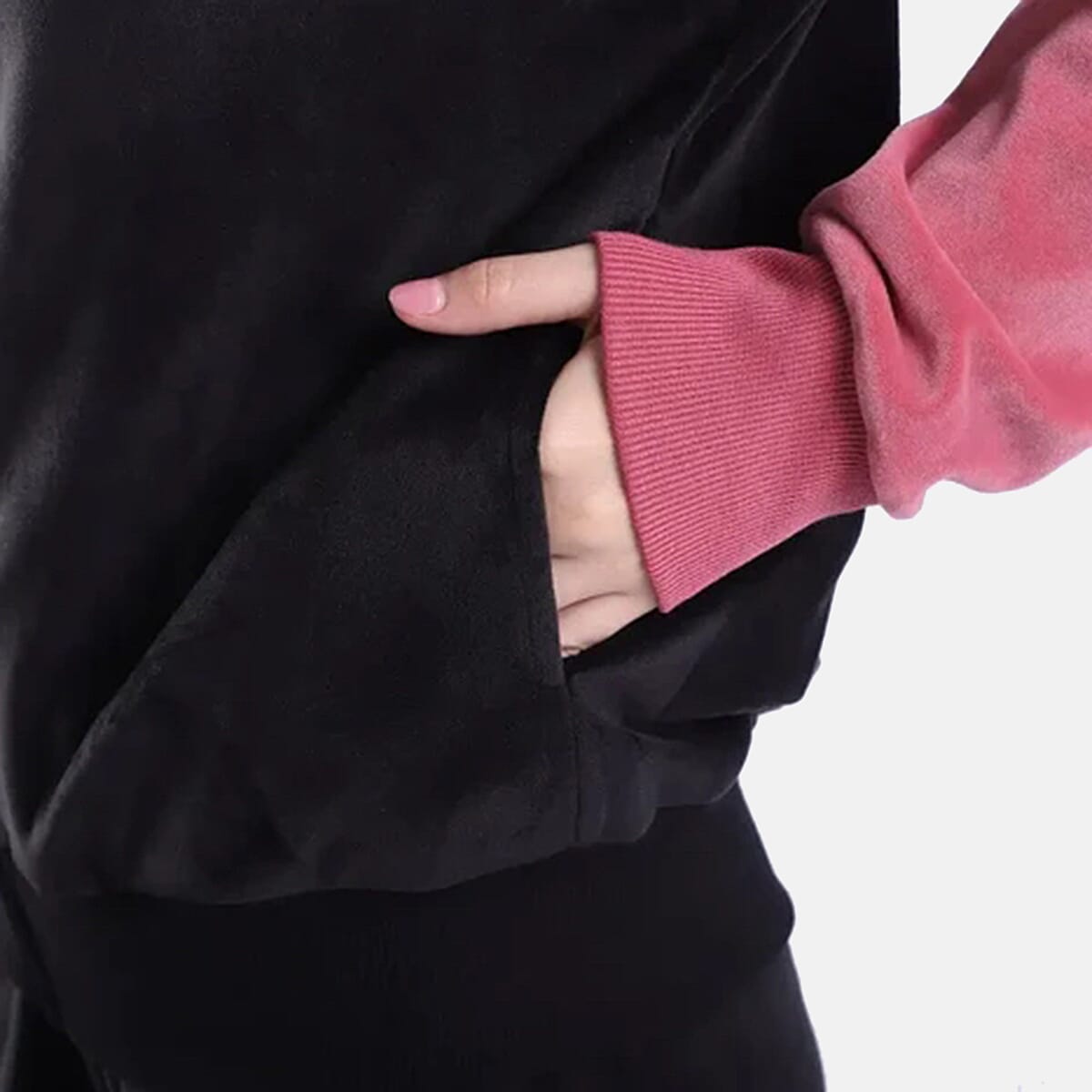 Lee Hanton 2 Piece Color Block Valour Set- Black and Rose - L image number 7