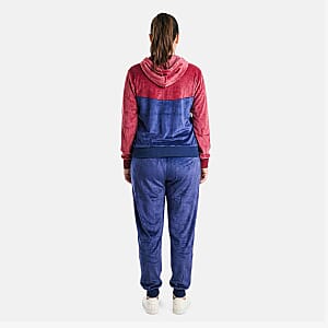Lee Hanton 2 Piece Color Block Valour Set- Navy and Burgundy - M