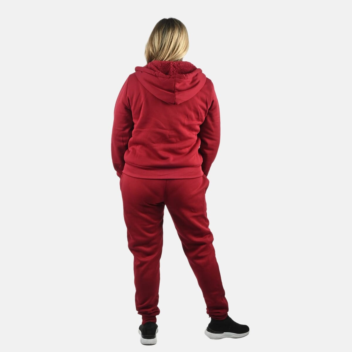 Hanton International Wine Women's Sherpa Lined 2 Piece Set - 2XL image number 1