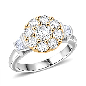 Doorbuster Modani Yellow and White Diamond 1.65 ctw Ring in 950 Platinum and 18K Yellow Gold (Size 7.0) 8.55 Grams