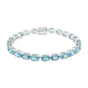 Modani Blue Zircon 24.05 ctw Bracelet in Sterling Silver (7.00 In) (Del. in 10-12 Days)