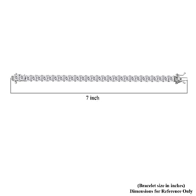 J Francis Embellished with Zirconia by Swarovski 39.50 ctw Iconic Tennis Bracelet in Rhodium Over Sterling Silver (6.50 In)