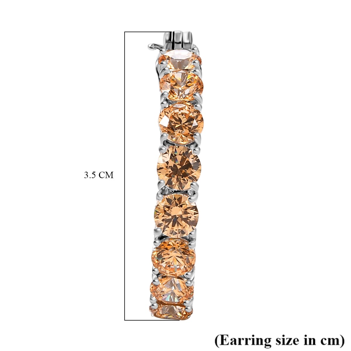 J Francis Embellished with Fancy Yellow Zirconia by Swarovski 24.40 ctw Celestial Radiance Earrings in Rhodium Over Sterling Silver image number 5